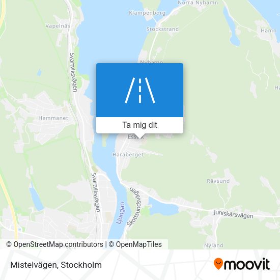 Mistelvägen karta