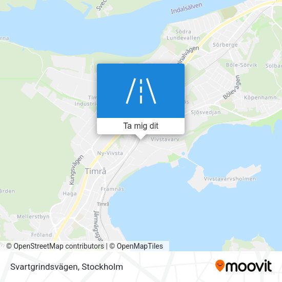 Svartgrindsvägen karta