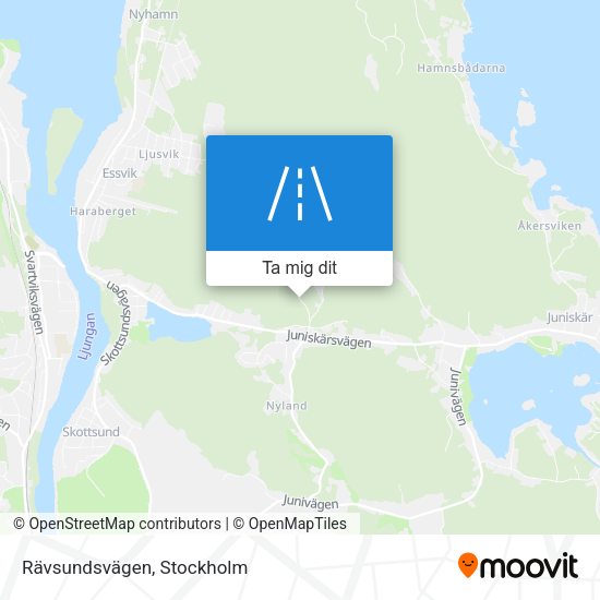 Rävsundsvägen karta