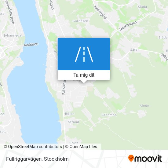 Fullriggarvägen karta