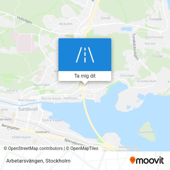 Arbetarsvängen karta
