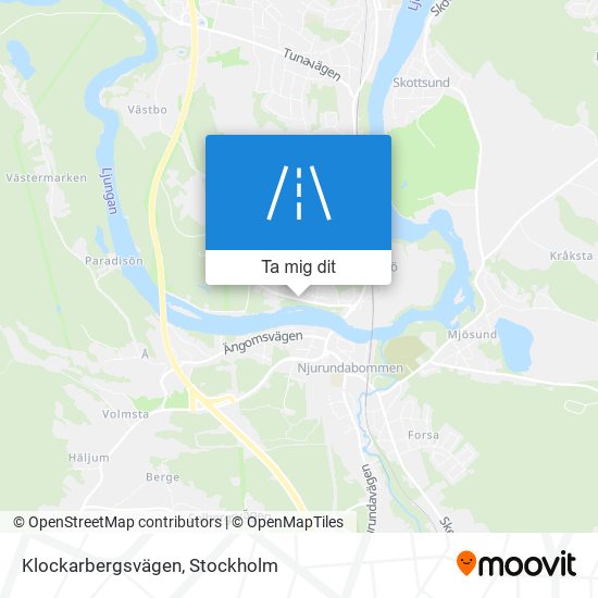 Klockarbergsvägen karta