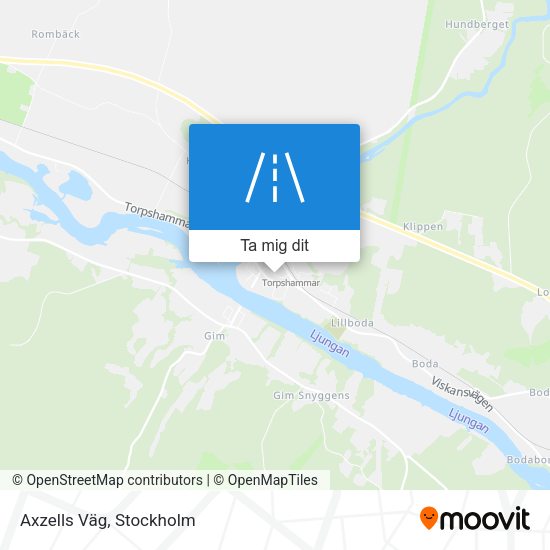 Axzells Väg karta