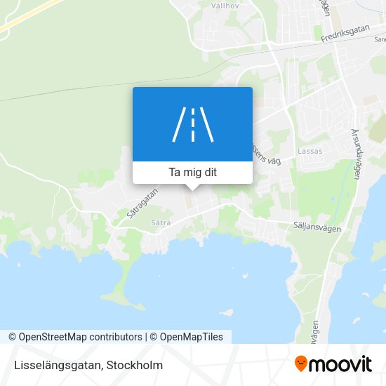 Lisselängsgatan karta