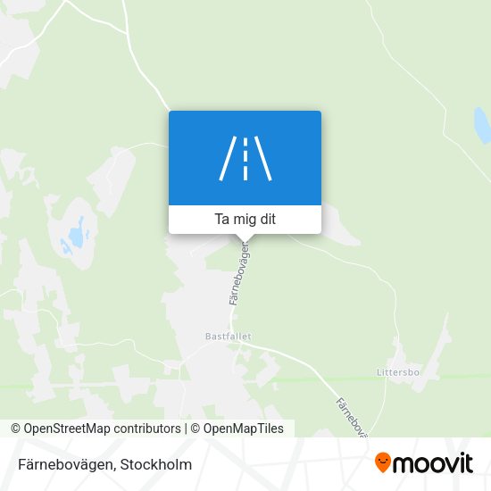 Färnebovägen karta