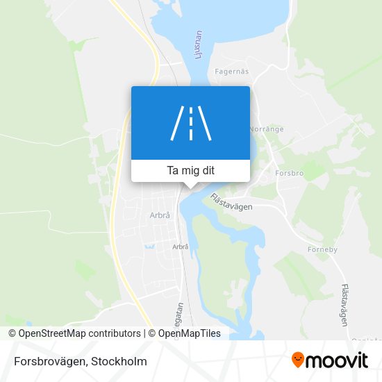 Forsbrovägen karta
