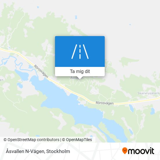 Åsvallen N-Vägen karta