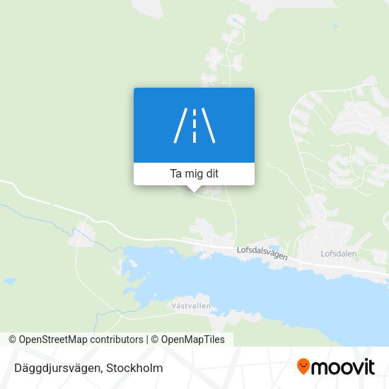 Däggdjursvägen karta