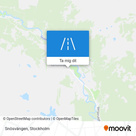 Snösvängen karta