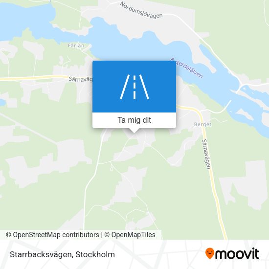 Starrbacksvägen karta