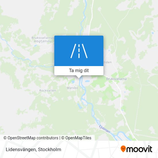 Lidensvängen karta