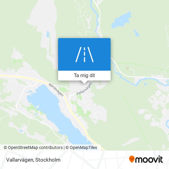 Vallarvägen karta