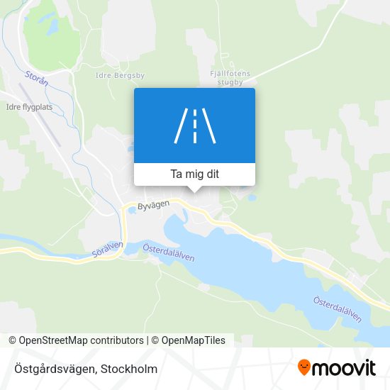 Östgårdsvägen karta
