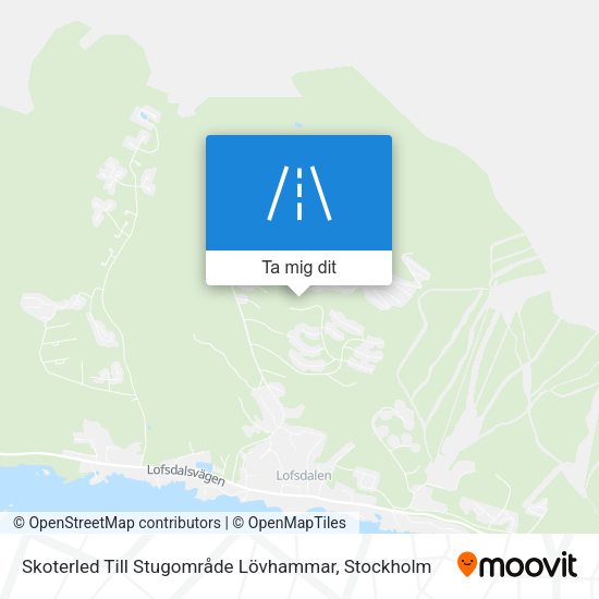 Skoterled Till Stugområde Lövhammar karta