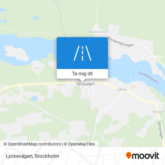 Lyckevägen karta