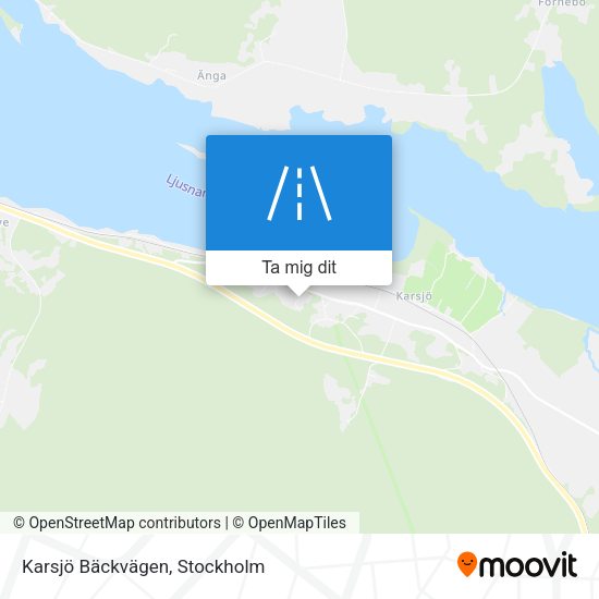 Karsjö Bäckvägen karta