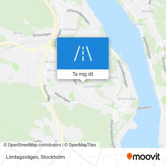 Lördagsvägen karta
