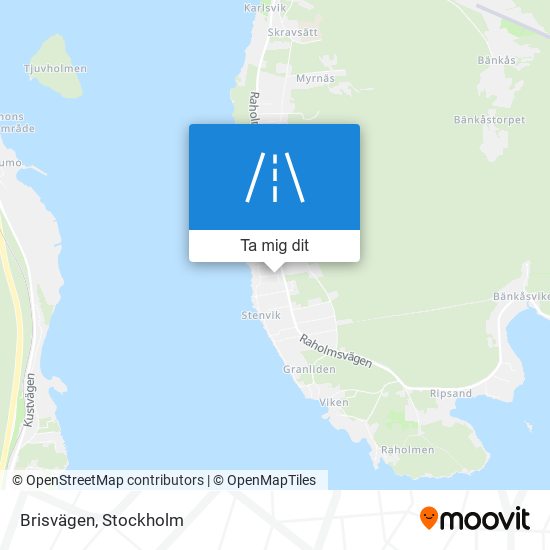 Brisvägen karta