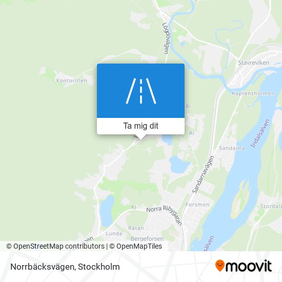 Norrbäcksvägen karta