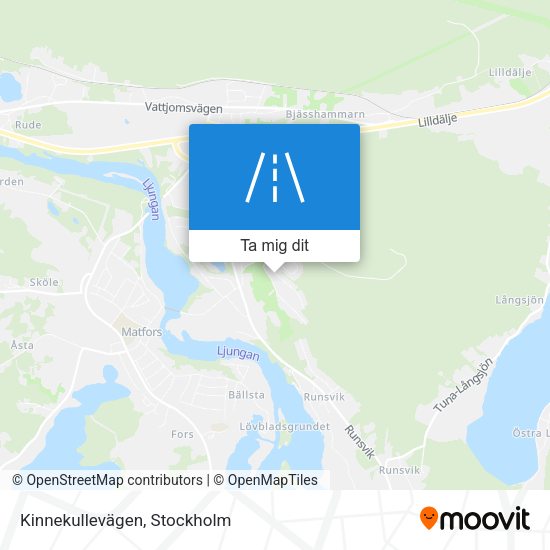 Kinnekullevägen karta