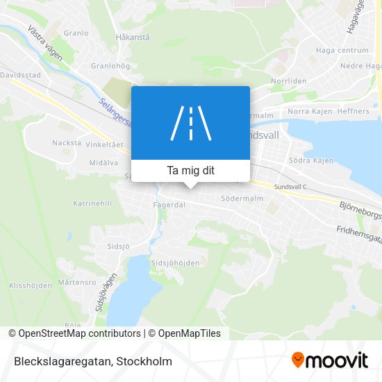 Bleckslagaregatan karta