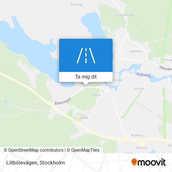 Lillbölevägen karta