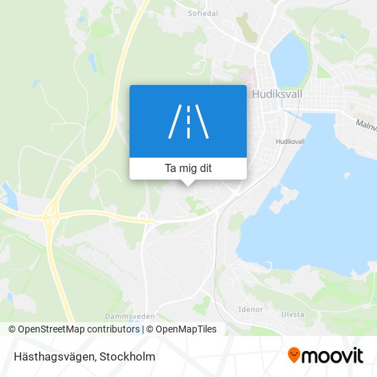 Hästhagsvägen karta