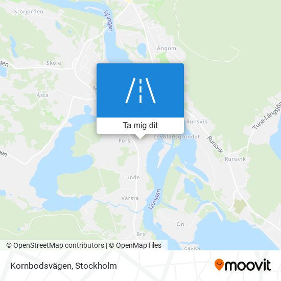 Kornbodsvägen karta