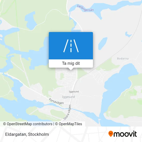 Eldargatan karta