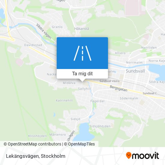 Lekängsvägen karta