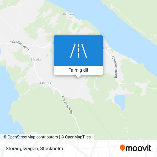 Storängsvägen karta