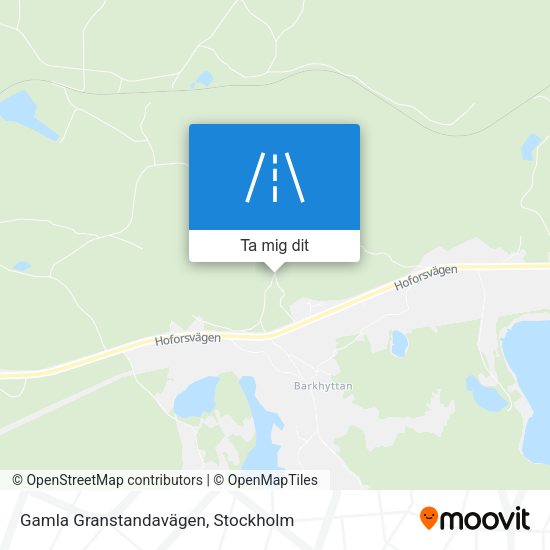 Gamla Granstandavägen karta