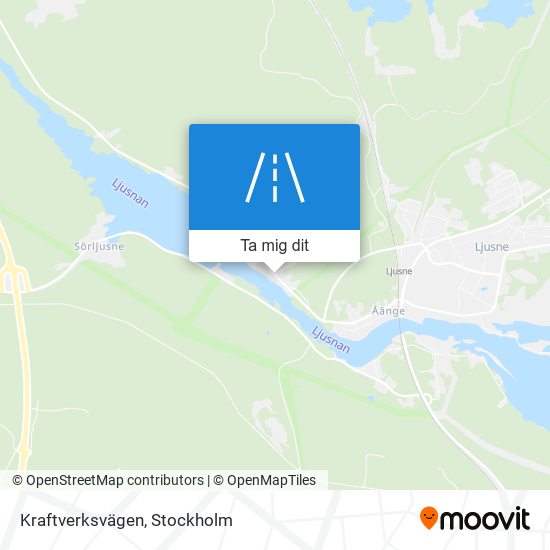 Kraftverksvägen karta