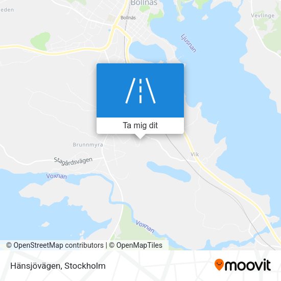 Hänsjövägen karta