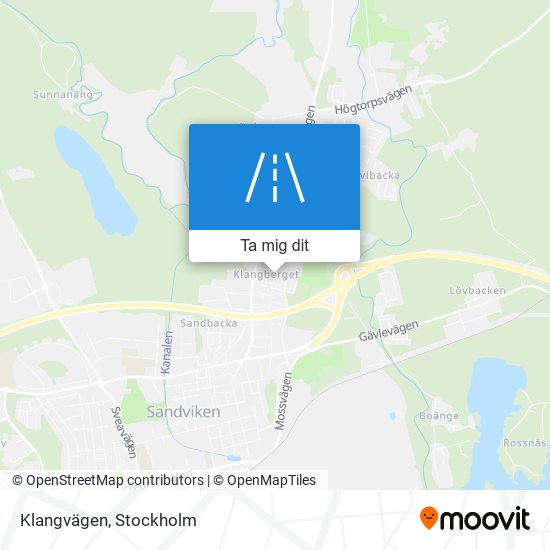 Klangvägen karta