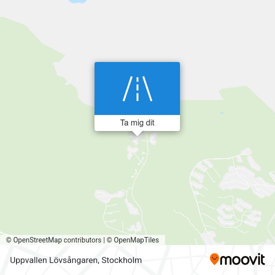 Uppvallen Lövsångaren karta