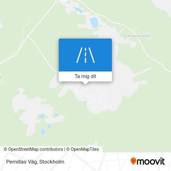 Pernillas Väg karta