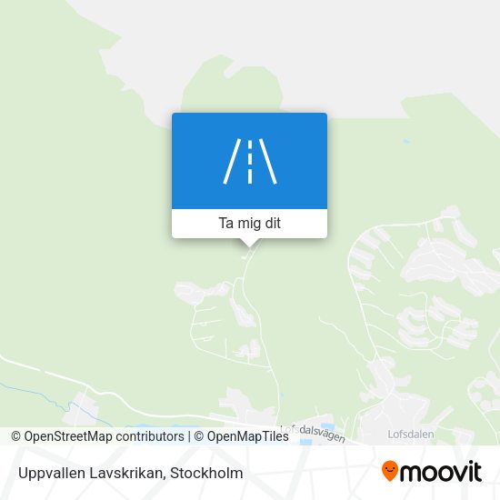 Uppvallen Lavskrikan karta