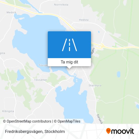Fredriksbergsvägen karta