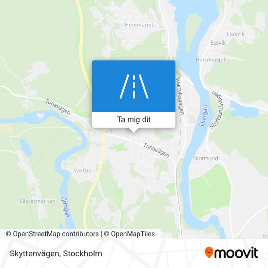 Skyttenvägen karta