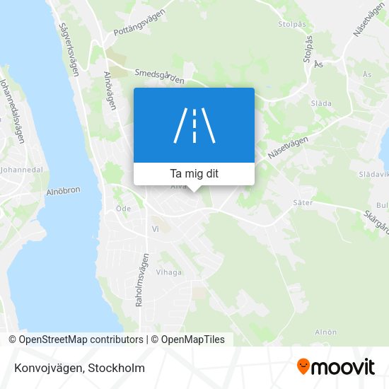 Konvojvägen karta