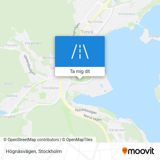 Högnäsvägen karta