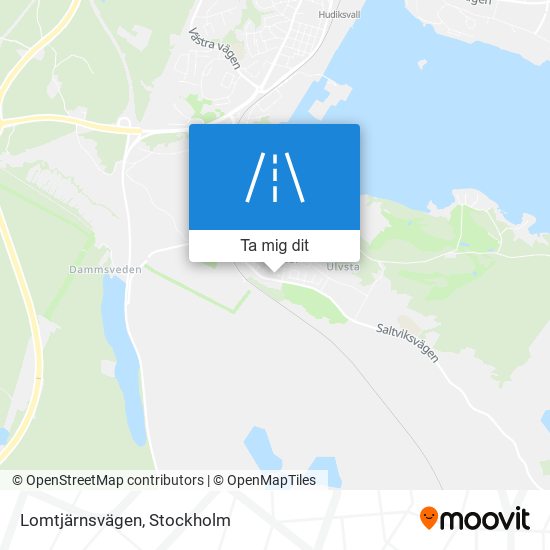 Lomtjärnsvägen karta