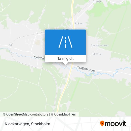 Klockarvägen karta