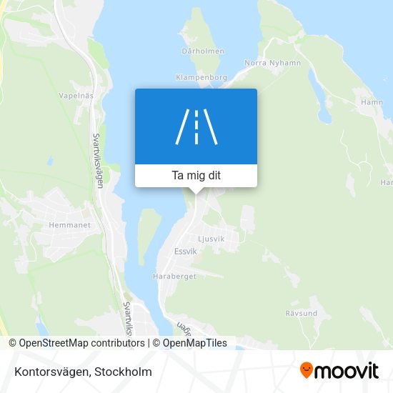 Kontorsvägen karta
