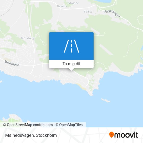 Malhedsvägen karta