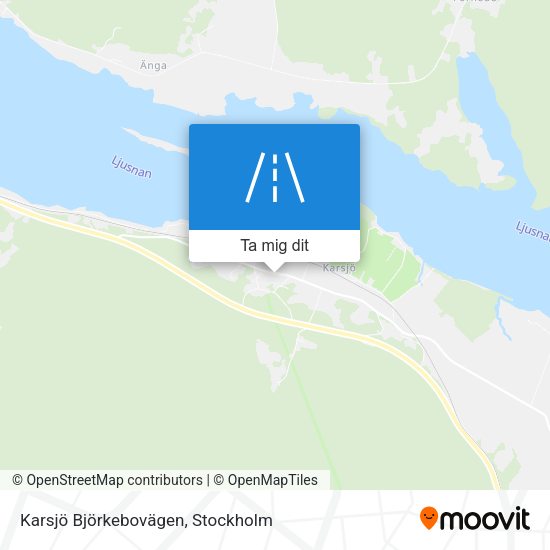 Karsjö Björkebovägen karta