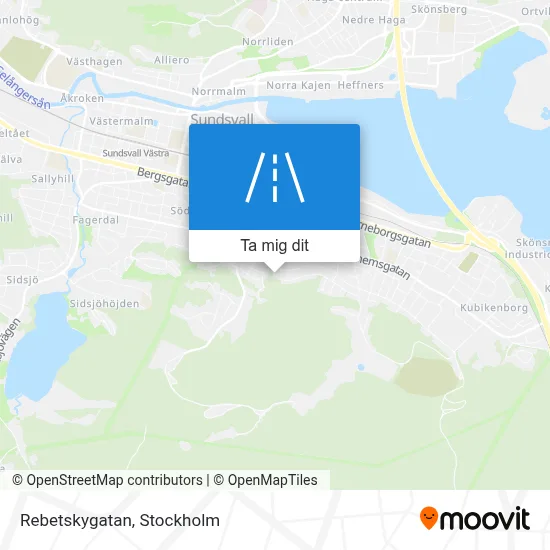 Rebetskygatan karta