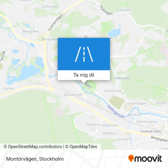 Montörvägen karta