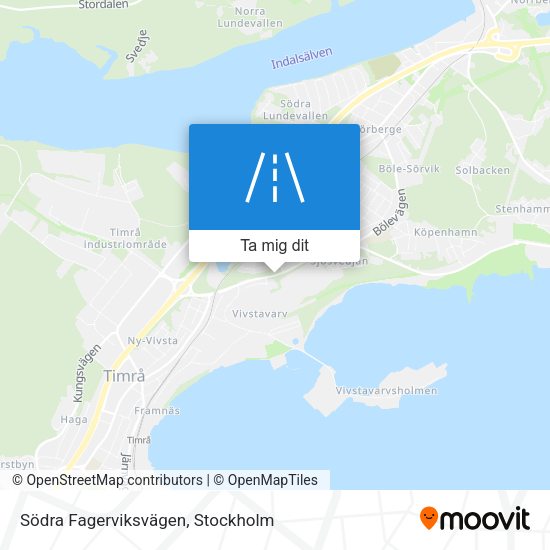 Södra Fagerviksvägen karta